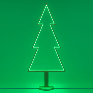 Albero Abete H170cm SMART RGBWW DLW Legno Sbiancato Luci di Natale