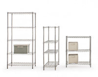 Libreria 75x35x120h in acciaio cromo lux