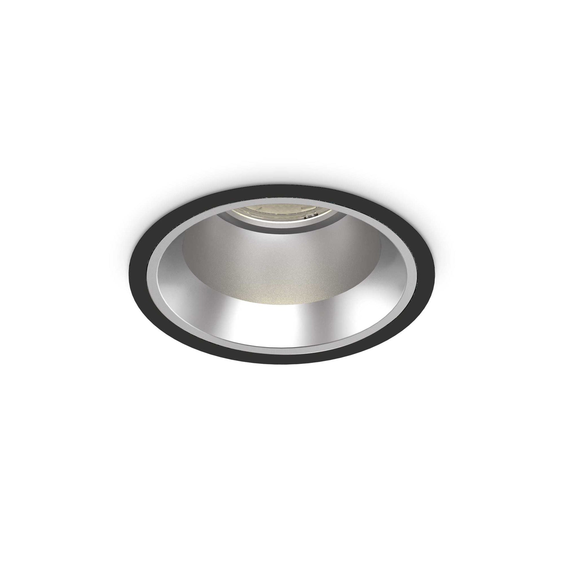 Faretto incasso 28W 4000K nero D162xH100mm