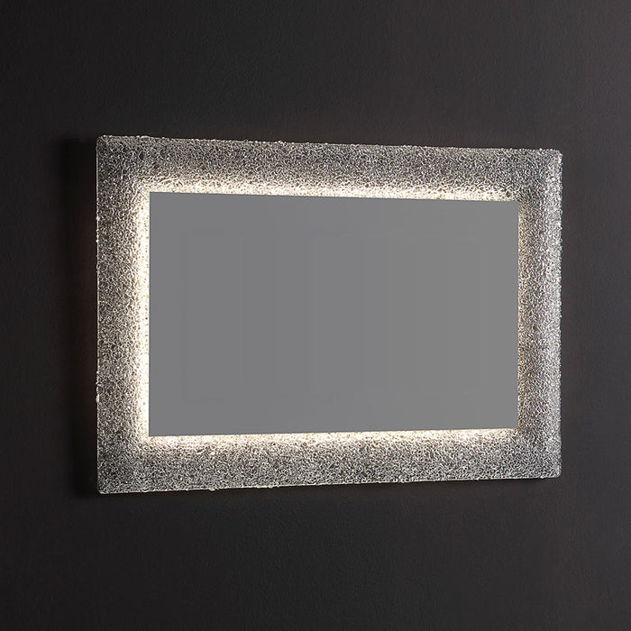 Specchio in vetro fuso retroilluminato 90x62