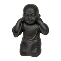 Set 3 di Buddha antracite 27x22x39 cm