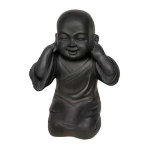 Set 3 di Buddha antracite 27x22x39 cm