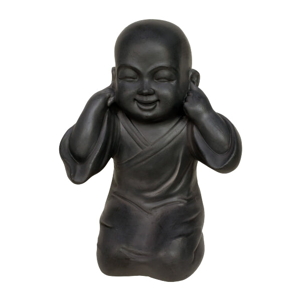 Set 3 di Buddha antracite 27x22x39 cm