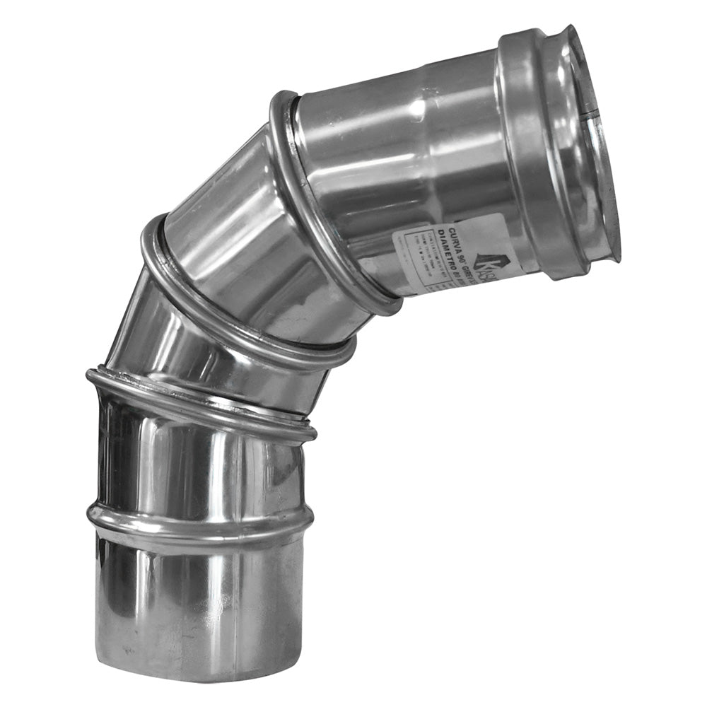 Gomito girevole 90° ø 25 cm in acciaio inox