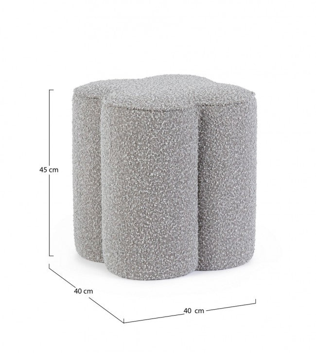 Pouf cointa grigio 40x40x45 h