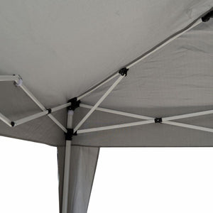 Gazebo acciaio arizona 3x3m automatico poliestere grigio 160gr-m2