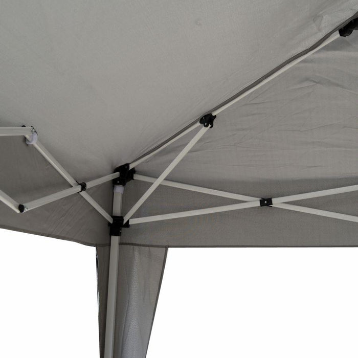 Gazebo acciaio arizona 3x3m automatico poliestere grigio 160gr-m2