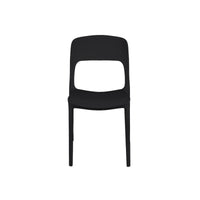 Sedia Da Giardino In Polipropilene Antracite Risto 47X52X H83 Cm