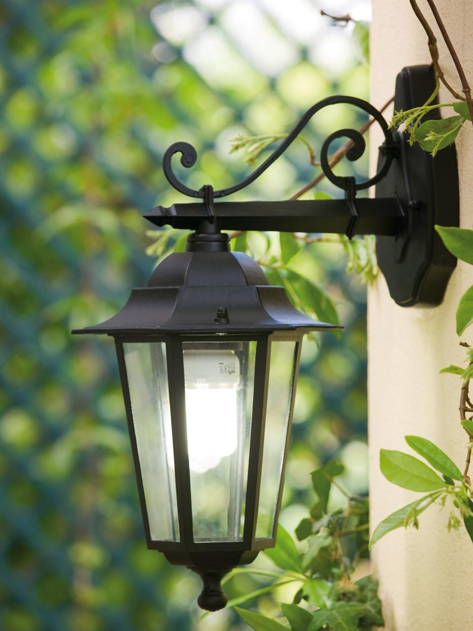 Lampada da terra in alluminio pressofuso con diffusori in vetro trasparente, altezza max 200mm, potenza massima 100W nero