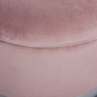 Set due pouf moderni apribili grigio rosa grigio