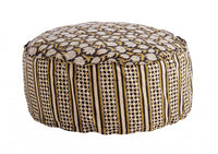 Pouf nero tulipano rombo D.65x25h