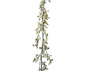 Ghirlanda di schiuma di ghiaccio verde h. 130cm