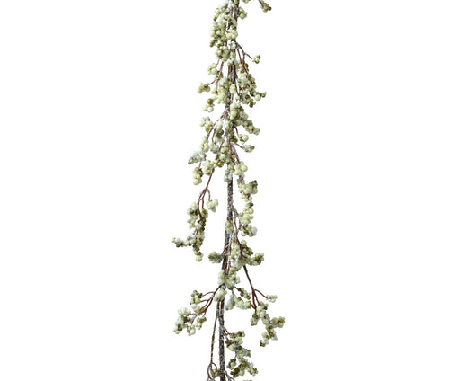 Ghirlanda di schiuma di ghiaccio verde h. 130cm