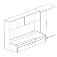 Cameretta a ponte 298.4x95.6x203.3 cm