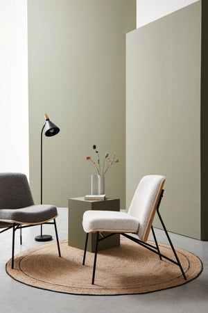 Piantana brill nera 31x20x148h in metallo