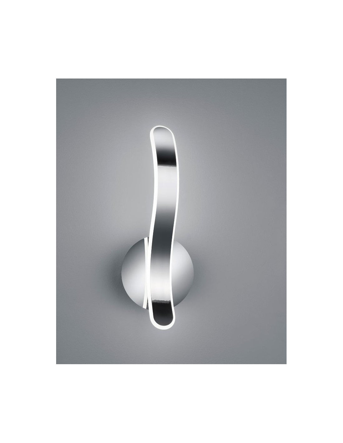 Applique Parete Design Led Dimmer 4000k Parma Cromo Trio Lighting