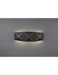 Applique Rettangolare Led Zandor Nero L40 cm Trio Lighting