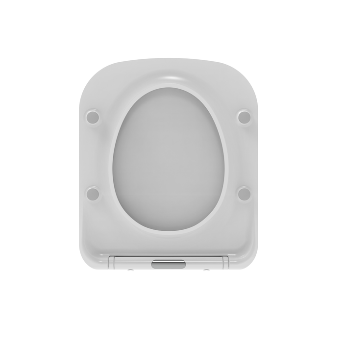 Sedile wc in termoindurente bianco lucido