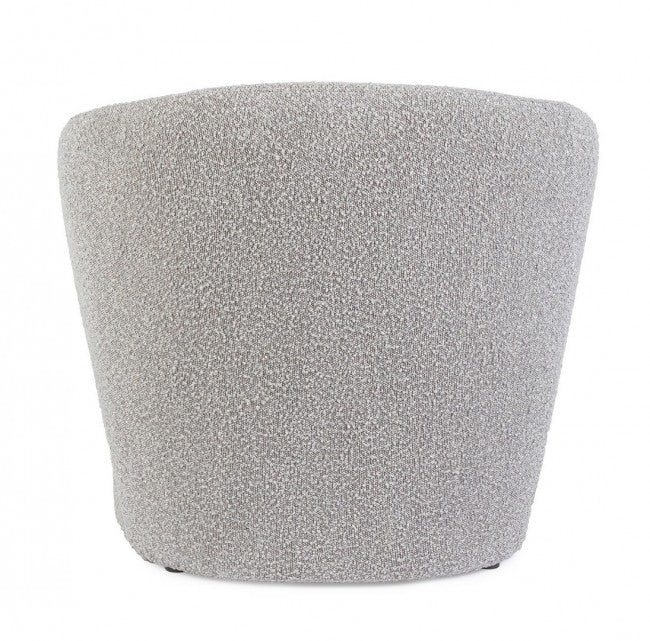 Poltrona grigia boucle 79.5x75.5x72