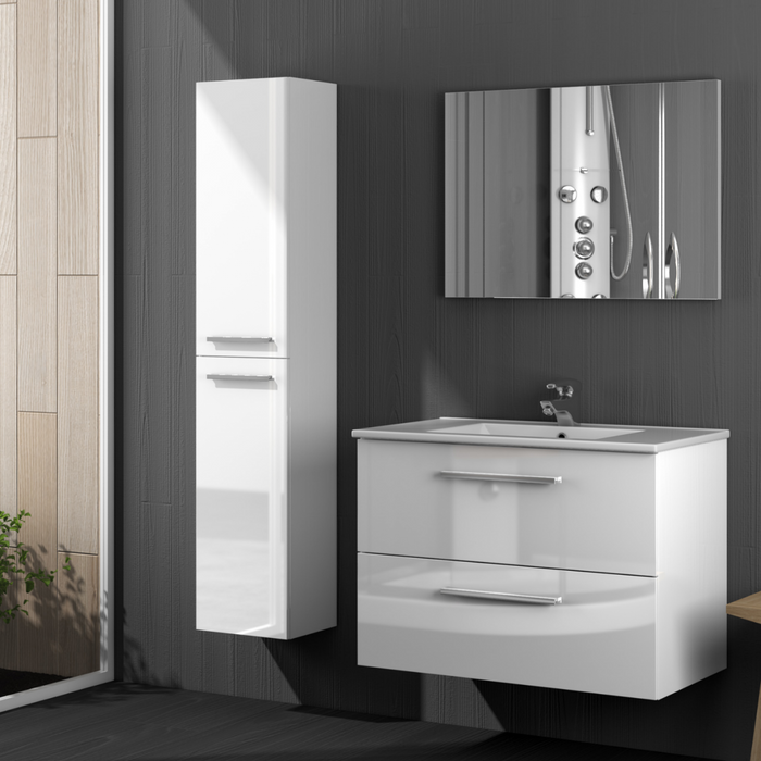 Mobile Bagno 2 Cassetti Cm. 80 x 45 x 57h Bianco