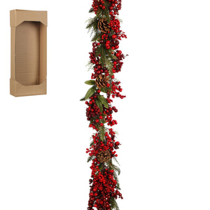 Ghirlanda verde 178x15x10 cm