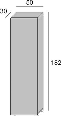 Mobile Con Anta Sette Ripiani olmo