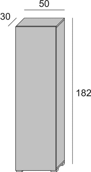 Mobile Con Anta Sette Ripiani olmo