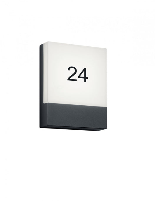 Applique Luce Civico Esterno Pecos Led IP54 Trio Lighting