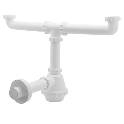 Sifone pvc 2 vie s/piletta 1 1/2"