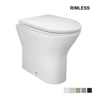 Vaso filo muro Feeling Rimless - Scarico Uni nero opaco