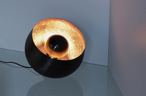 Lampada da tavolo Ishan nero D.28x24.5h