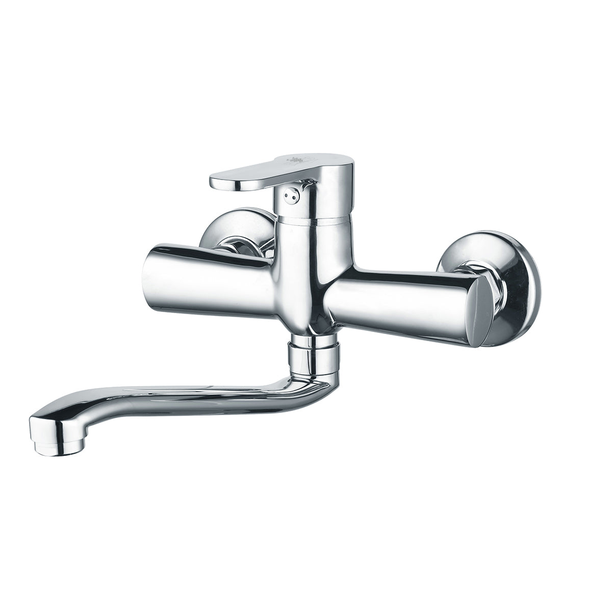 Miscelatore monocomando lavello a muro nero opaco