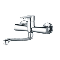 Miscelatore monocomando lavello a muro nero opaco