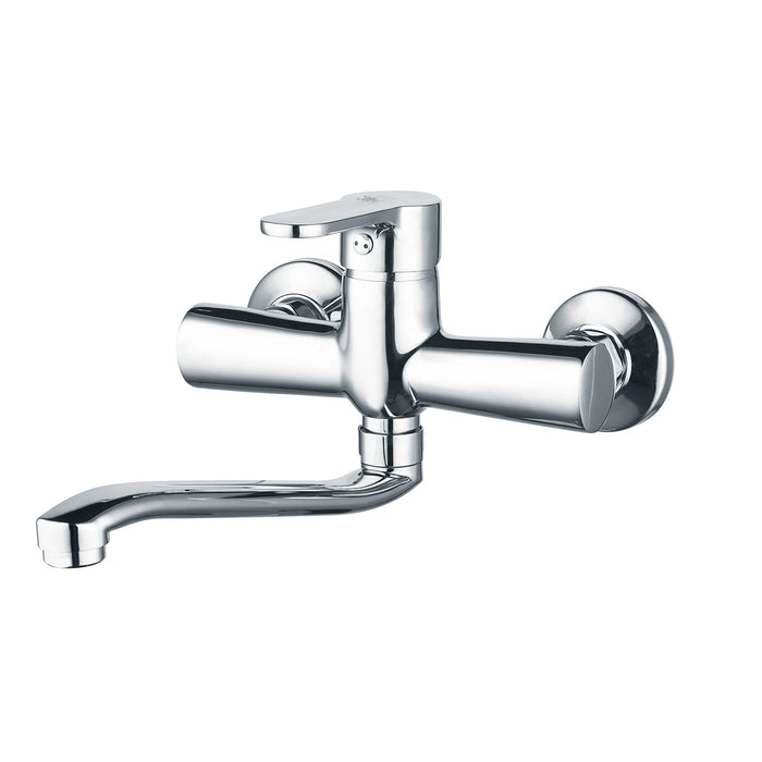 Miscelatore monocomando lavello a muro nero opaco