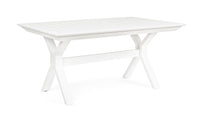 Tavolo allungabile giardino Kenyon bianco cm 180-240 x 100