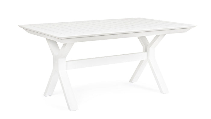 Tavolo allungabile giardino Kenyon bianco cm 180-240 x 100