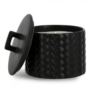 3x Coperchio twine nero D.14,5x14h ceramica