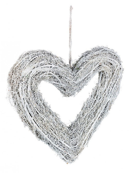 4x Pendaglio Cuore Forest Bianco