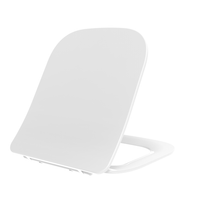 Copriwater quadrato slim bianco termoidurente