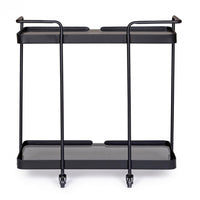 Carrello in vetro 69x34x69 cm