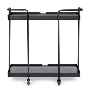 Carrello in vetro 69x34x69 cm