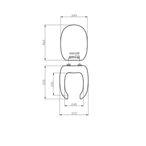 Copriwater per disabili in MDF