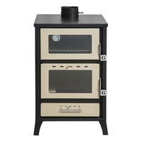 Stufa a Legna con Forno Marika Beige 22 Kw L50,5xP58,5xH91,5