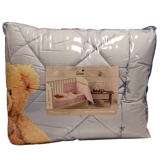 Trapunta con Paracolpi Penny - Fantasie Assortite - Copripiumino 250x200 cm - Fodera coppia 50x80 cm