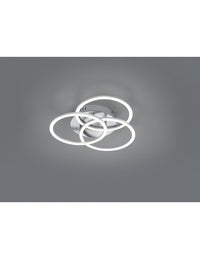 Plafoniera 3 Anelli Orientabili Led Dimmer Circle Nichel Trio Lighting
