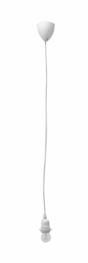 Lampadario E27 bianco 120h in metallo