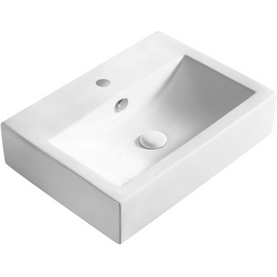Lavabo da appoggio 54x40.5 cm, colore bianco