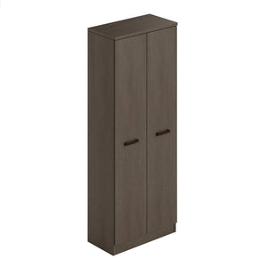 Armadio scarpiera Gabriella fango mobile due ante multiuso 6 ripiani cm h182x71x38