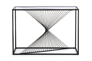 Mobile consolle metallo nero Espiral