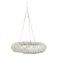 Coroncina pensile bianca cm60h12